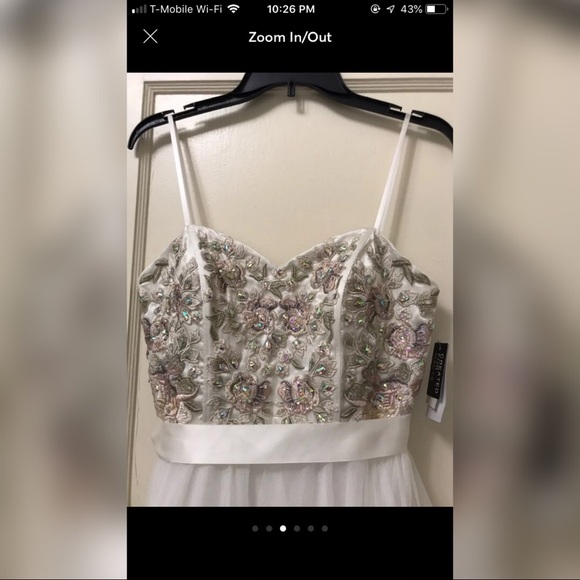 White Formal Dress - Picture 3 of 6